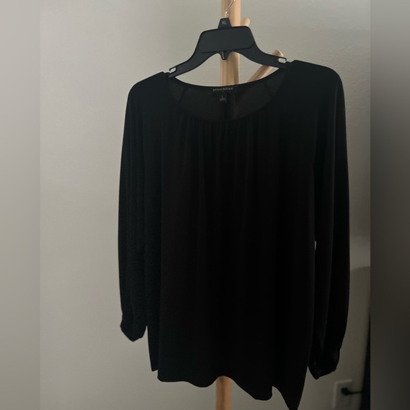 Bannana Republic Elegant Black Women's Top Large - Picture 3 of 5